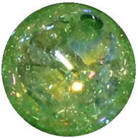 16mm Lime Green Crackle Acrylic Bubblegum Bead