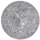 16mm White Crackle Acrylic Bubblegum Beads