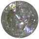 16mm Clear Glitter Acrylic Gumball Bead