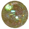 16mm Clear Gold Glitter Acrylic Gumball Bead