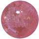 16mm Clear Pink Glitter Acrylic Gumball Bead