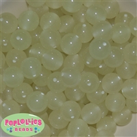 16mm Glow in the Dark Acrylic Bubblegum Beads