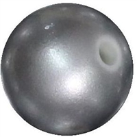 16mm Matte Silver Pearl Bead