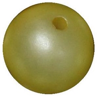16mm Yellow Matte Bead