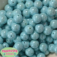 16mm Arctic Blue Miracle Beads 20pc
