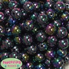 16mm Black Miracle Beads 20pc