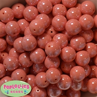 16mm Coral AB Finish Miracle Acrylic Bubblegum Beads