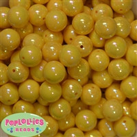 16mm Yellow Miracle Beads 20pc