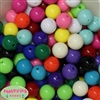 16mm Assorted Color Solid Acrylic Beads 120pc