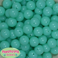 16mm Neon Mint Beads 20pc