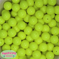 16mm Neon Yellow Beads 20pc