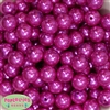 16mm Rose Pink Faux Acrylic Pearl Bubblegum Beads Bulk