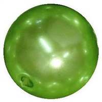 16mm Lime Green Faux Acrylic Pearl Bubblegum Beads