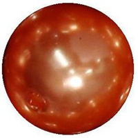 16mm Orange Faux Acrylic Pearl Bubblegum Beads