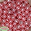 16mm Pink Faux Acrylic Pearl Bubblegum Beads Bulk