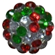16mm Confetti Christmas  Rhinestone Beads