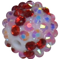 16mm Confetti Love  Rhinestone Beads