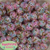 16mm Unicorn Confetti Rhinestone Beads 20 pack