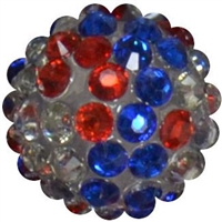 16mm USA Confetti  Rhinestone Beads