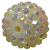 16mm Cream Rhinestone Beads