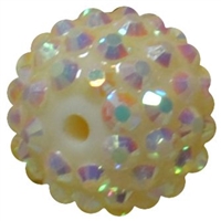 16mm Cream Rhinestone Beads