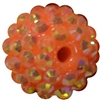 16mm Orange Rhinestone Beads