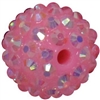 16mm Pink Rhinestone Beads