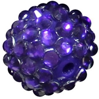 16mm Deep Purple  Rhinestone Beads