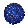 16mm Royal Blue Metallic Rhinestone Beads