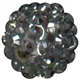 16mm Silver Metallic Rhinestone Beads