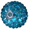 16mm Turquoise Rhinestone Beads