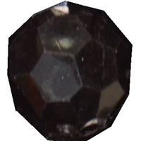 16mm Black Facet Acrylic Bubblegum Beads