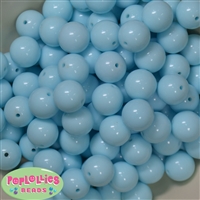 16mm Arctic Blue Acrylic Bubblegum Beads Bulk