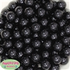 16mm Black Acrylic Bubblegum Beads