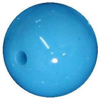16mm Blue Acrylic Bubblegum Beads
