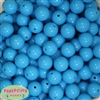 16mm Blue Acrylic Bubblegum Beads Bulk