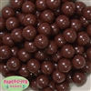 16mm Brown Acrylic Bubblegum Beads Bulk