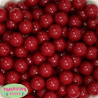 16mm Burgundy Acrylic Bubblegum Beads