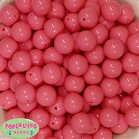 16mm Coral Acrylic Bubblegum Beads Bulk