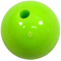 16mm Lime Green Acrylic Bubblegum Beads