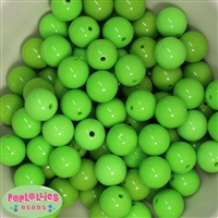 16mm Lime Green Acrylic Bubblegum Beads Bulk