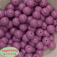 16mm Mauve Acrylic Bubblegum Beads Bulk