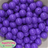 16mm Medium Purple Acrylic Bubblegum Beads Bulk