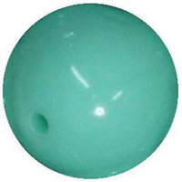 16mm Mint Acrylic Bubblegum Beads