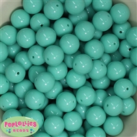 16mm Mint Acrylic Bubblegum Beads