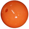 16mm Orange Acrylic Bubblegum Beads