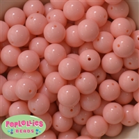 16mm Peach Acrylic Bubblegum Beads Bulk