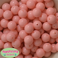 16mm Peach Acrylic Bubblegum Beads