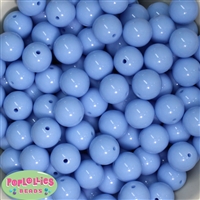16mm Periwinkle Blue Acrylic Bubblegum Beads Bulk