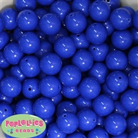 16mm Royal Blue Acrylic Bubblegum Beads Bulk